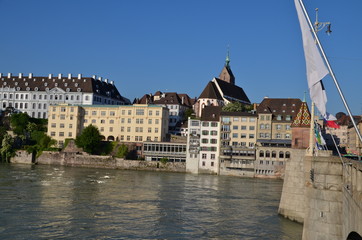 River Houses on the Rhine, Basel, Switzerland