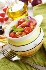 Seafood spaghetti pasta pot