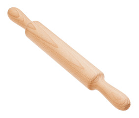 rolling pin on a white background