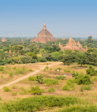 Ancient temples in Bagan, Myanmar
