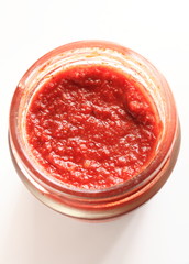 Chinese food ingredient, spicy chili- and bean-based sauce