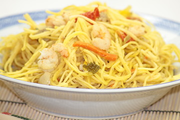 nouilles aux crevettes