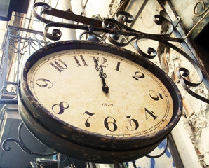 vintage street clock