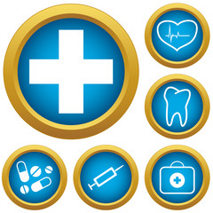 Fototapeta premium Medicine icons set