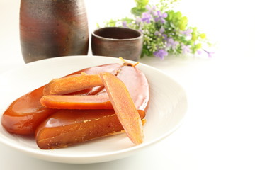 Dried fish roe Karasumi from Taiwan