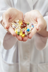 Hand full of pills