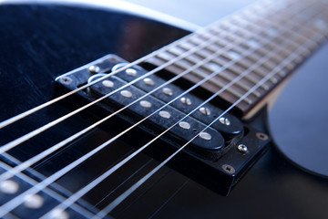 Fototapeta na wymiar Electric guitar , close up