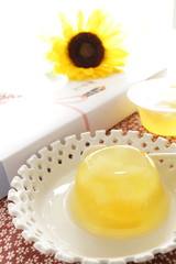 gourmet pineapple and Nata de coco jelly