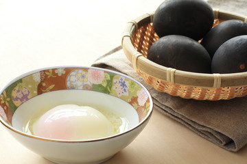 Japanese food, OsenTamago Hot spring poarched egg