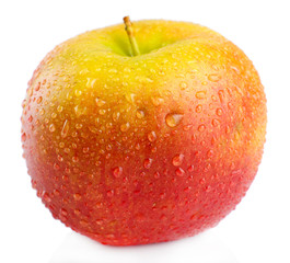 Fresh red apple, isolated on white