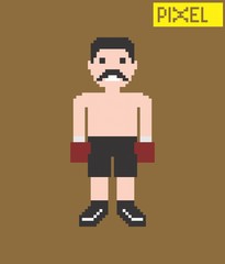 pixel cartoon character