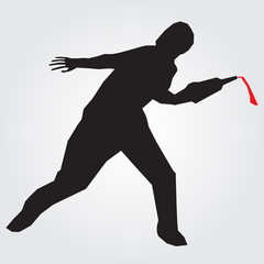 Stencil protesters firebombs. #2