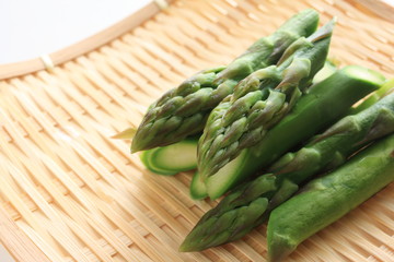 Boiled Green asparagus