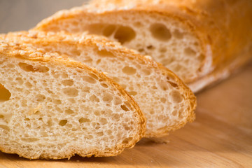 sliced ​​bread with cereals