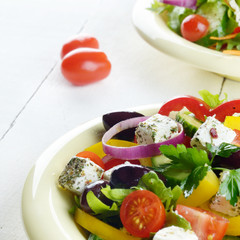 Homemade greek salad