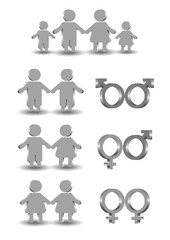 Icon: Couple, family.