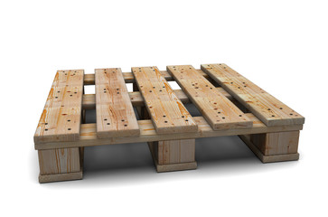 Wooden pallet.