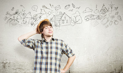 Obraz premium Thoughts in my head