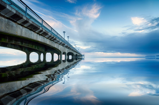 Surf at Boscombe Pier