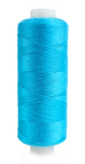 Colored spool of thread isolated on white