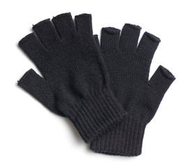 pair of black gloves