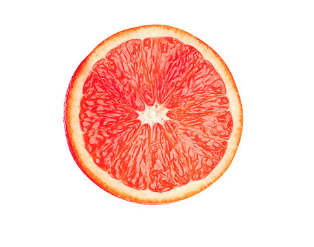 juicy grapefruit isolated on white