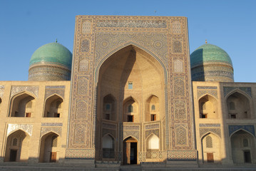 Fototapeta na wymiar - Boukhara, Medersa MirArab, Ouzbekistan