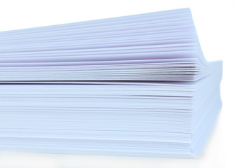 White paper close up