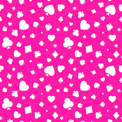 Heart, diamond, spade and clubs background