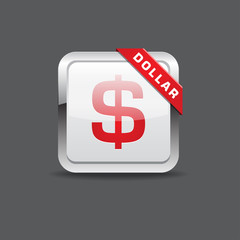 Dollar Squre Rounded  Vector Icon Button