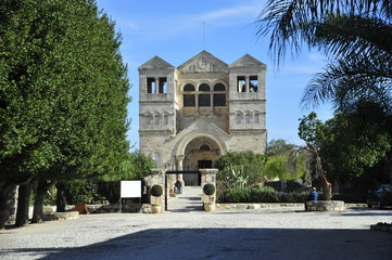 Fototapeta na wymiar Kościół Przemienienia Pańskiego, Góra Tabor, Izrael