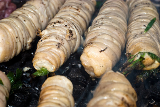 Stigghiole. Street Food In Palermo