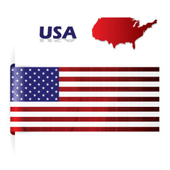 USA abstract flag