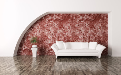 Interior with sofa