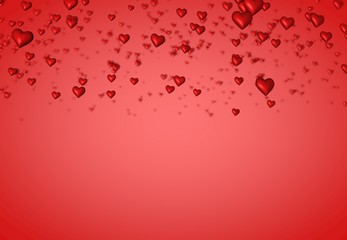 Background from St. Valentine's Day hearts