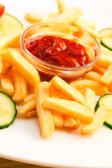 French Fries with ketchup