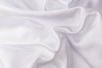 White silk fabric background