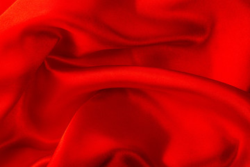 Red silk fabric background