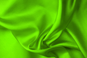 Gren silk fabric background