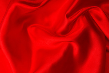 Red silk fabric background