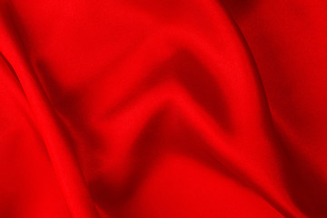 Obraz premium Red silk fabric background