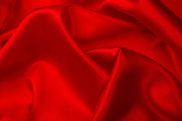 Obraz premium Red silk fabric background