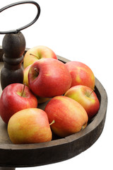 Äpfel in Obstständer