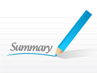 summary message illustration design