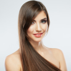 Naklejka premium Beauty face of young woman