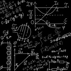 Mathematical equations and formulas - illustration