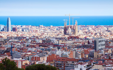 Naklejka premium Najlepszy dzień w Barcelonie