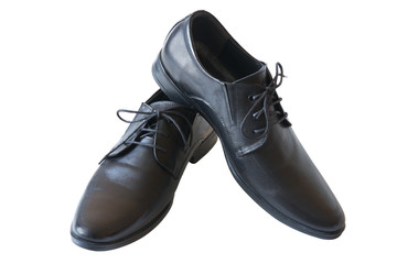 The black man's shoes