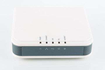 Front router network hub - obrazy, fototapety, plakaty