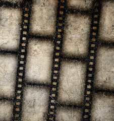 Vintage background with film frame